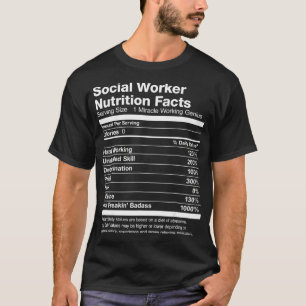 Camiseta Hechos divertidos sobre la nutrición de los trabaj