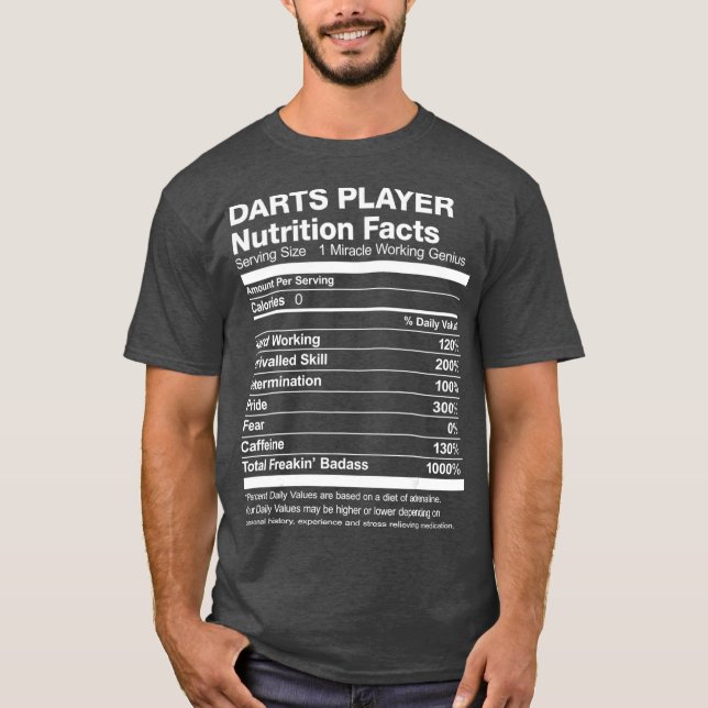 Camiseta Hechos divertidos sobre la nutrición del jugador (Anverso)