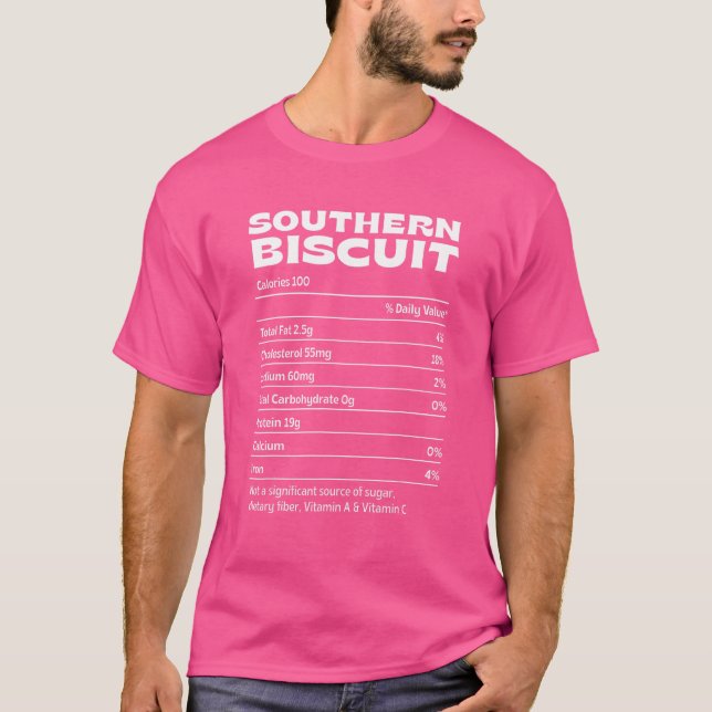 Camiseta Hechos divertidos sobre la nutrición en el Biscuit (Anverso)