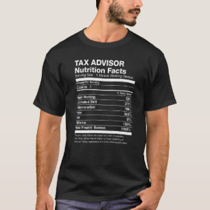 Camiseta Hechos divertidos sobre nutrición de asesor fiscal