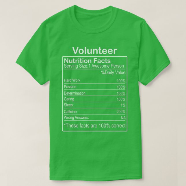 Camiseta Hechos divertidos y sarcásticos sobre la nutrición (Diseño del anverso)