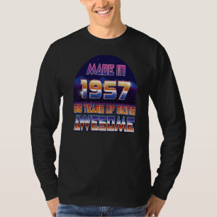 Camiseta Hechos En 1957 65º Cumpleaños Hombres Y Mujeres 65