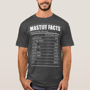 Camiseta Hechos Mastff Mastast, propietario del perro, aman