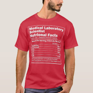 Camiseta Hechos Nutricionales Ciencias Ciencias Laboratorio