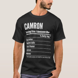 Camiseta Hechos Nutricionales De Camron Que Sirven Calorías