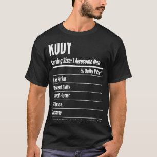 Camiseta Hechos Nutricionales De Kody Que Sirven Calorías D