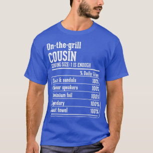 Camiseta Hechos nutricionales de la tripulación de un primo