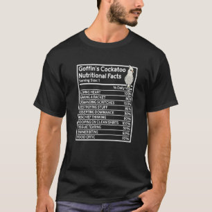 Camiseta Hechos Nutricionales De Loro I Goffins Cockatoo