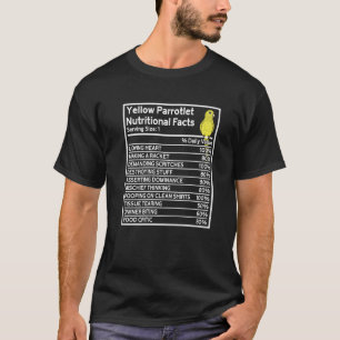 Camiseta Hechos Nutricionales De Loro I Parroquia Amarillo