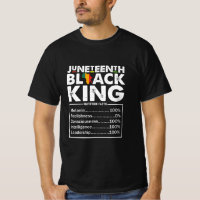 Hechos nutricionales del rey negro de Juneteenth M