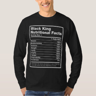 Camiseta Hechos Nutricionales del Rey Negro Mes de Historia