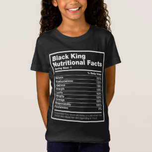Camiseta Hechos Nutricionales del Rey Negro Mes de Historia