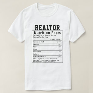 Camiseta Hechos Nutricionales Divertidos para Corredores de