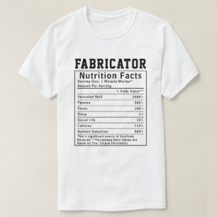 Camiseta Hechos Nutricionales Divertidos para Fabricantes d