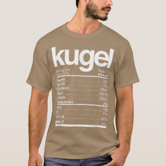 Camiseta Hechos Nutricionales Kugel Hanukkah Chanukah P