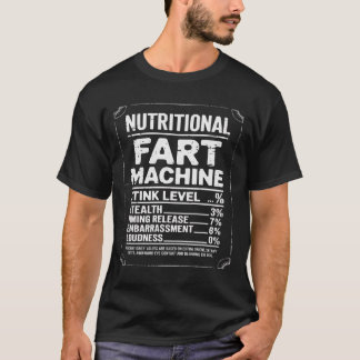 Camiseta Hechos Nutricionales Máquina Fart Humor De Papá Gr
