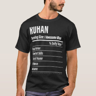 Camiseta Hechos Nutricionales Rohan que sirven calorías de