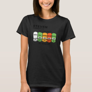 Camiseta Hechos Nutricionales Steven para Los Hombres