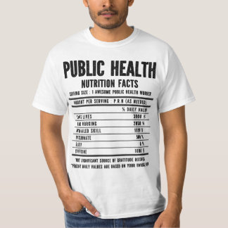 Camiseta Hechos sobre nutrición en salud pública