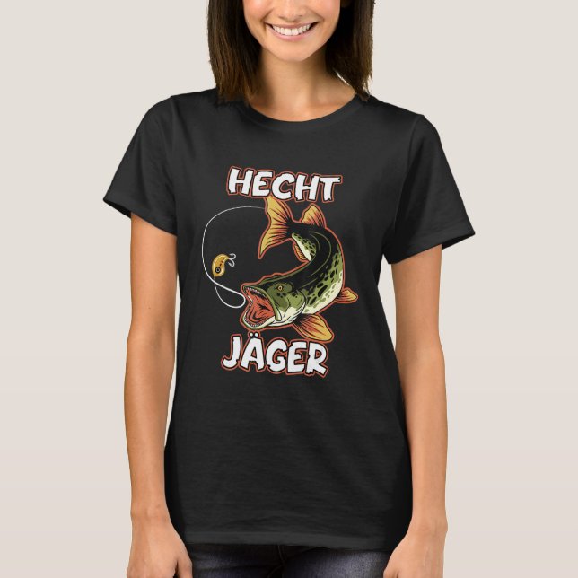 Camiseta Hecht Jäger Fisherman Design Pike Motif (Anverso)