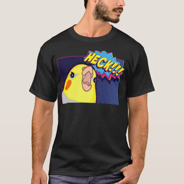 Camiseta Heck Cockatiel, Birb memes, Funny angry Parrot lov (Anverso)