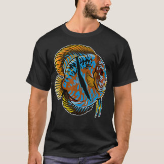 Camiseta Heckel Discus Cichlid Acuario Pescado Conservador