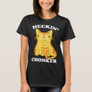 Camiseta Heckin Chonker Fat Cat Chonk Naranja Tabby