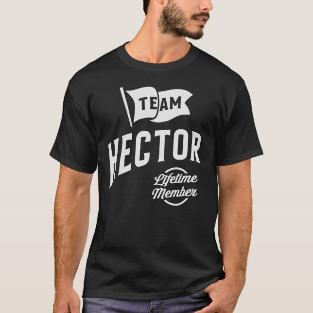 Camiseta Hector de nombres de miembro de tiempo de vida del (Anverso)