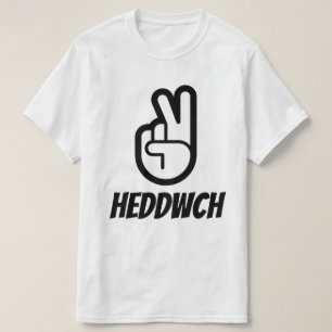 Camiseta heddwch   paz en galés