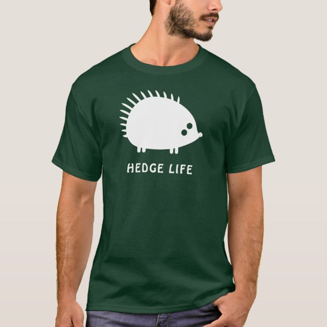 Camiseta Hedge Life - Woodland Hedgehog Design (Anverso)