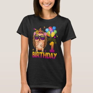 Camiseta Hedgehog 1er cumpleaños 1 años Hedgehog Nacimiento