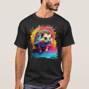 Camiseta Hedgehog Animal Lover Colorous Splash Art