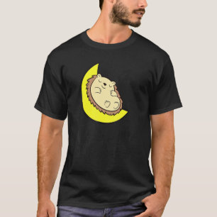 Camiseta Hedgehog Cansado Nap Todo El Día Dormir Toda La No