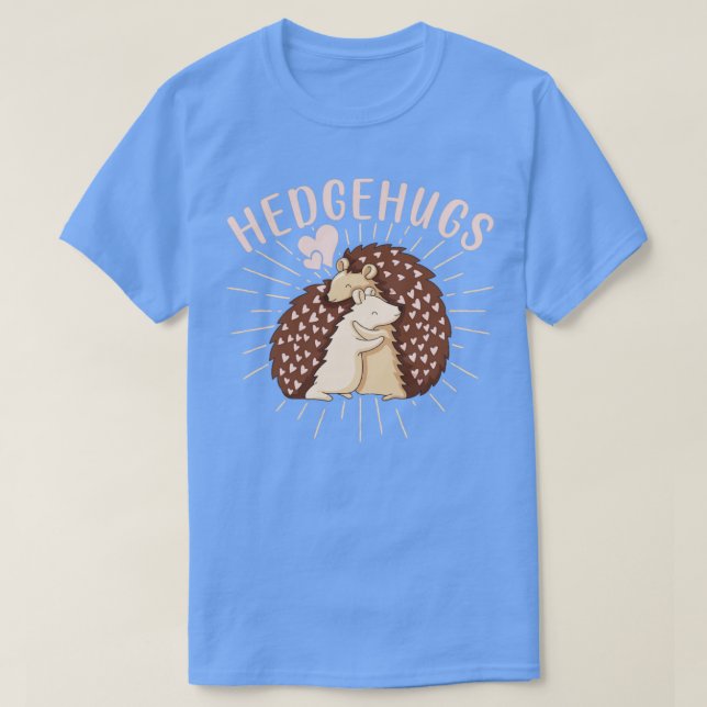 Camiseta Hedgehog Couple Cute Día de San Valentín (Diseño del anverso)
