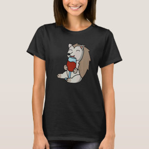 Camiseta Hedgehog Drinking Wine Mascota