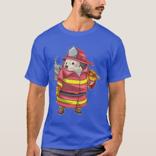 Camiseta Hedgehog Firefighter Ax Fire