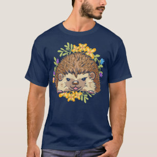 Camiseta Hedgehog Flor De Hedgepig Horno De Cerdo Para Hedg