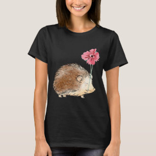 Camiseta Hedgehog Flor Hedgehog Mujeres Hombres Niños