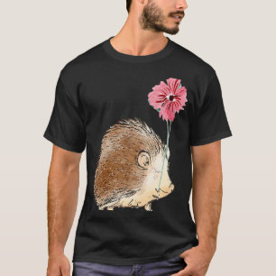 Camiseta Hedgehog Flor Hedgehog Mujeres Hombres Niños