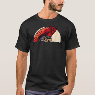 Camiseta Hedgehog Geisha Funny Mascota Kimono
