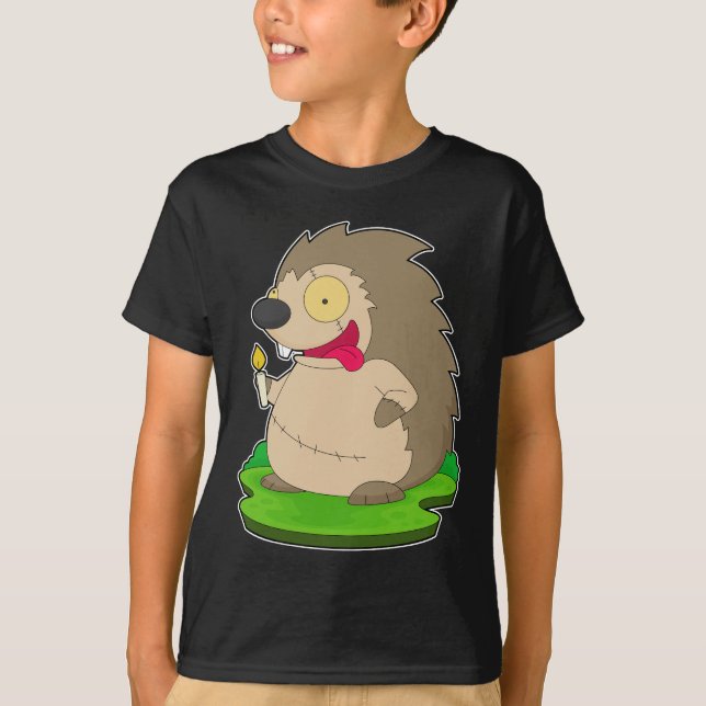Camiseta Hedgehog Halloween Zombie (Anverso)