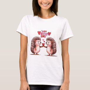 Camiseta Hedgehog Heart - Amor El día de San Valentín