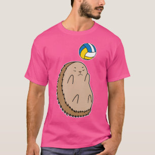 Camiseta Hedgehog juega al voleibol
