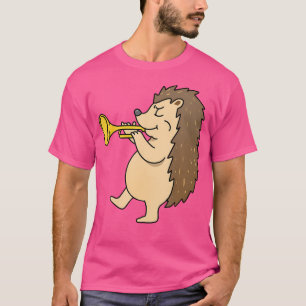 Camiseta Hedgehog Jugando Trumpet Para Jugador De Trump