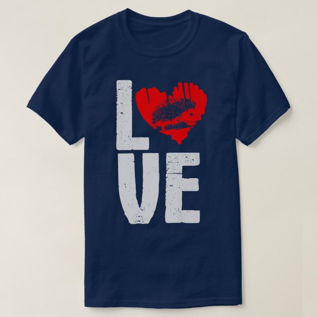 Camiseta Hedgehog Love Autumn Animal Hedgehogs Forest (Diseño del anverso)