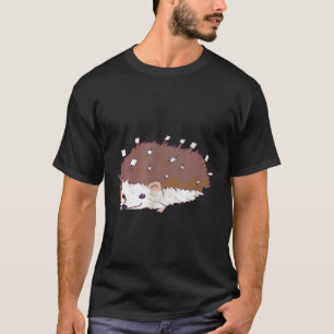 Camiseta Hedgehog Marshmallow Candy Campfire Camping