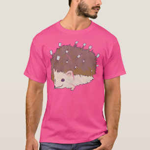 Camiseta Hedgehog Marshmallow Candy Campfire Camping
