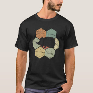 Camiseta Hedgehog Retro Diseño Animal Viejo Amigo Animal An