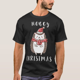 Camiseta Hedgehog Spig Animal Feliz Navidad Santa Hat X