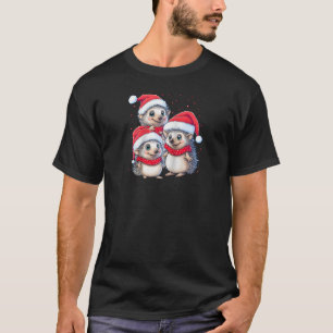 Camiseta Hedgehog Squad Árbol de Navidad Gracioso Animal Fe